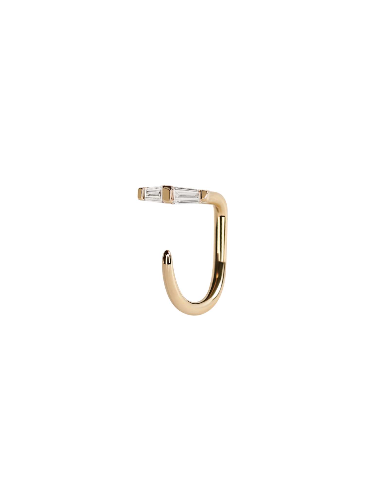 Diptych claw earring